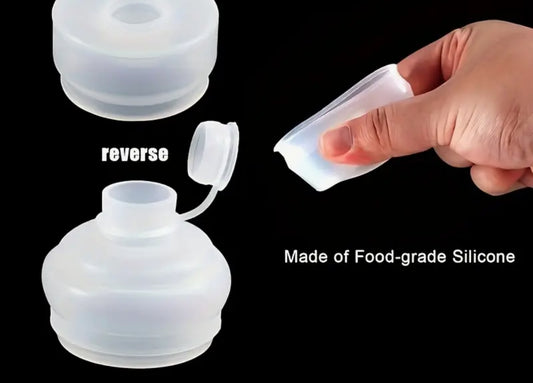 Pure food grade silicone cover for bottles.